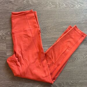 Girlfriend Collective High-Rise Orange Leggings
